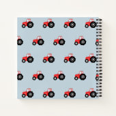 Carnet Garçon's mignon Red Farm Tracteur école pour enfan (Dos)