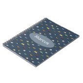 Carnet Garçons Mignon Transport Voiture Motif monogramme (Côté gauche)