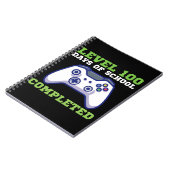 Carnet Garçons Niveau 100 Jours d'école terminés (Côté gauche)