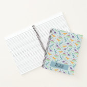 Carnet Garçons tendance Cute Blue T-Rex Dinosaur Motif (Intérieur)