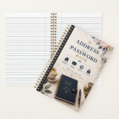 Carnet Garde-adresse et mots de passe (À l'intérieur)