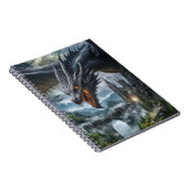 Carnet Garde du dragon noir protégeant un château de mont (Côté Droit)