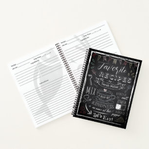 Carnet Garde-recettes personnalisé avec nom et photo sur 