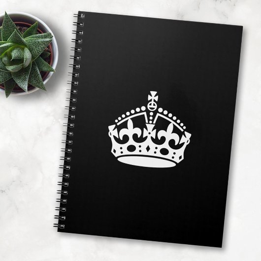 Carnet Garde ton calme et continue Couronne (Modifiable)
