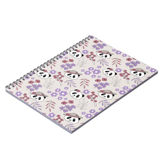 Carnet Garden Party Pandas - 1000Pandas par Amanda Roos (Côté gauche)