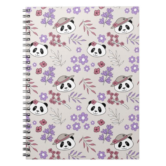 Carnet Garden Party Pandas - 1000Pandas par Amanda Roos (Devant)