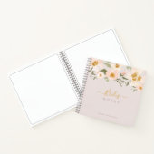 Carnet Gardenia Blush Aquarelle Abstraite Floral Brides (Intérieur)