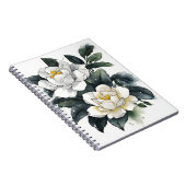Carnet Gardenia - Fleurs aquarelle (Côté Droit)