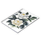 Carnet Gardenia - Fleurs aquarelle (Côté gauche)