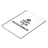CARNET GARDER CALME ET BACKGAMMON (Côté gauche)