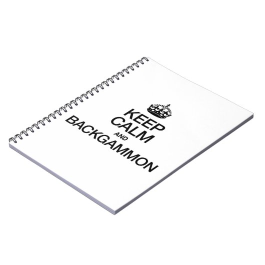 CARNET GARDER CALME ET BACKGAMMON (Côté gauche)