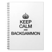 CARNET GARDER CALME ET BACKGAMMON (Devant)