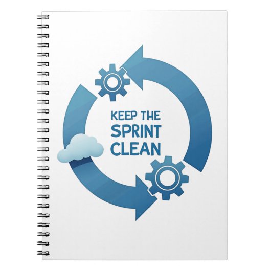 Carnet Garder le Sprint Propre (Devant)