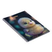 Carnet Garder mignon canard blanc personnalisé (Côté Droit)