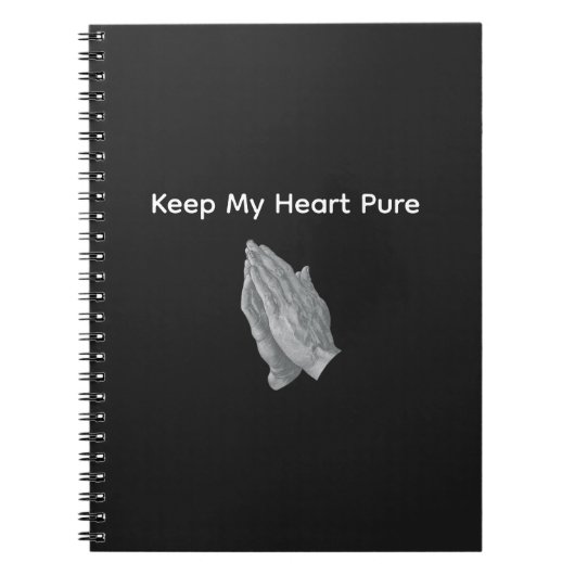 Carnet Garder mon cœur pur (Devant)