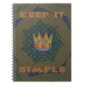 Carnet Gardez la simplicité : le design Motif de la Clart (Devant)