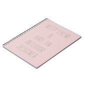 Carnet Gardez le calme… (Côté gauche)