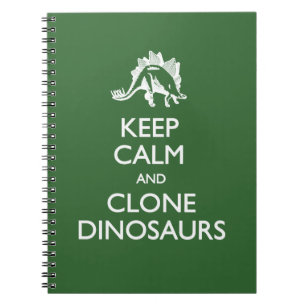 Carnet Gardez Le Calme Clone Dinosaures