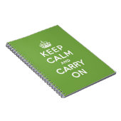 Carnet Gardez le calme et continuez le vert vert (Côté Droit)