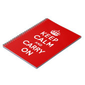 Carnet gardez le calme et continuez l'original (Côté gauche)