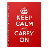 Carnet gardez le calme et continuez l'original (Devant)