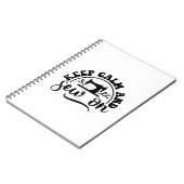 Carnet Gardez le calme et coupez sur (Côté gauche)