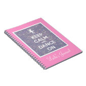 Carnet Gardez le calme et dansez sur la lavande Bokeh (Côté Droit)