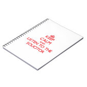 Carnet Gardez le calme et écoutez l'avocat-conseil (Côté gauche)