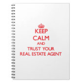 Carnet Gardez le calme et faites confiance à votre vrai (Devant)