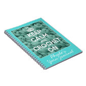 Carnet Gardez le calme et faites du crochet sur le bleu (Côté Droit)