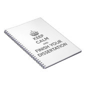 Carnet Gardez le calme et finissez votre dissertation (Côté Droit)