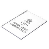 Carnet Gardez le calme et finissez votre dissertation (Côté gauche)