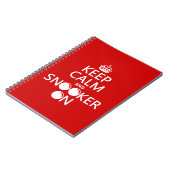 Carnet Gardez le calme et le billard sur (toutes les (Côté gauche)