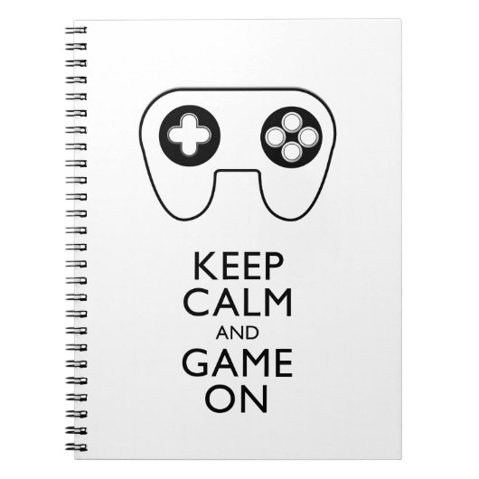 Carnet GARDEZ LE CALME ET LE JEU EN MARCHE - Pavé de jeu (Devant)