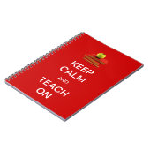 Carnet Gardez le calme et l'enseignez dessus (Côté gauche)