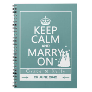 Carnet Gardez le calme et mariez sur le mariage lesbien