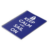 Carnet Gardez le calme et naviguez sur le bleu (Côté gauche)