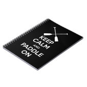 Carnet Gardez le calme et pagayer (Côté gauche)