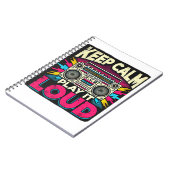 Carnet Gardez le calme Jouez-le fort (Côté gauche)