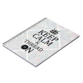 Carnet Gardez Le Fil Calme Sur Les Artisans Broderies (Côté gauche)