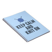 Carnet Gardez Le Knit Calme Sur Le Tricot Drôle (Côté Droit)