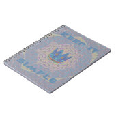 Carnet Gardez-le simple : Pastel Royal Clarity Motif Art (Côté gauche)