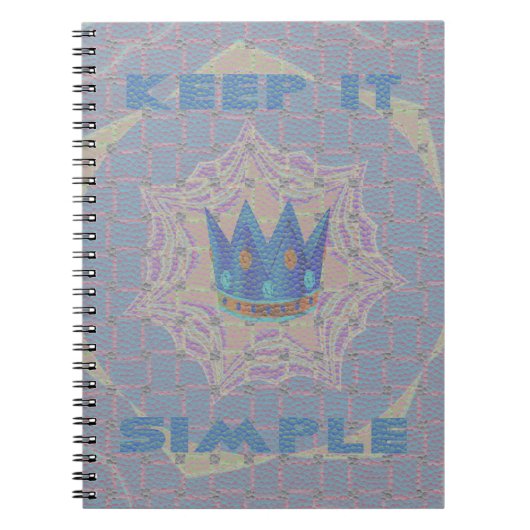 Carnet Gardez-le simple : Pastel Royal Clarity Motif Art (Devant)