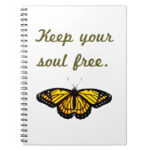 Carnet Gardez votre âme libre (Devant)