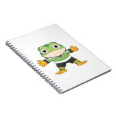 Carnet Gardien de but grenouille mignon Design Kawaii Foo (Côté Droit)