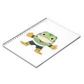 Carnet Gardien de but grenouille mignon Design Kawaii Foo (Côté gauche)
