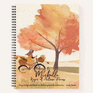 Carnet Gardien des rêves d'automne, Poésie romantique d'a