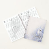Carnet Gardienne de la Nuit d'Hiver – Douce Chouette Blan (Intérieur)