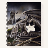 Carnet Gargoyle noir blanc (Devant)