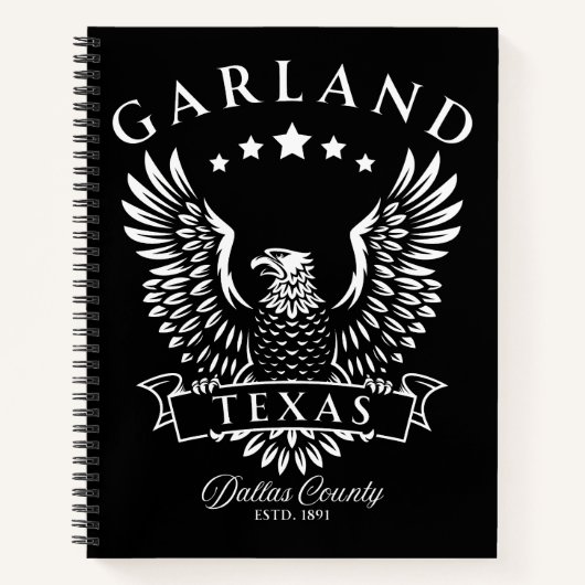 Carnet Garland Dallas County Texas Vintage Eagle (Devant)